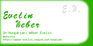 evelin weber business card